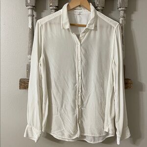 Bella Dahl velvet ivory White Blouse